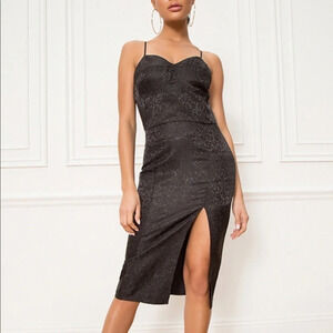 NWT by the way. Aspen Midi Black Bustier Dress Small